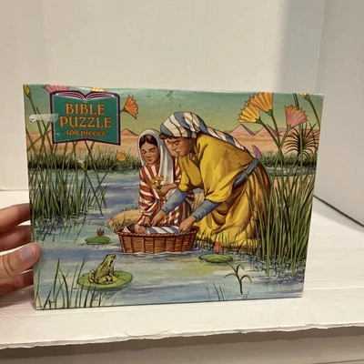 Rompecabezas de la Biblia Moisés en los juncos 100 piezas - NUEVO Foto 1 de 4