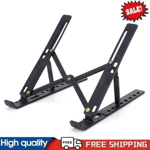 Foldable Holder Adjustable Tablet Stand Bracket for Laptop Phone (Black) #g - Afbeelding 1 van 12