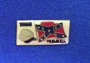 The Confederate Rebal Hat Metal Lapel Pin ~ Southern States Patriotic Attitude - Picture 1 of 1