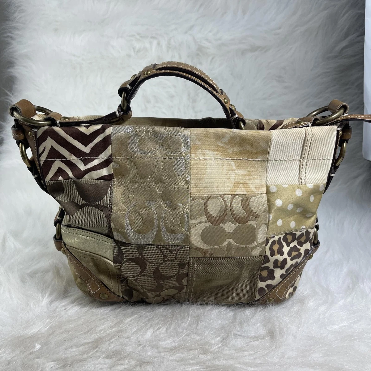 バッグ Coach Patchwork Signature shoulderbag405 Coach Patchwork Shoulder Bags for Women for sale | eBay