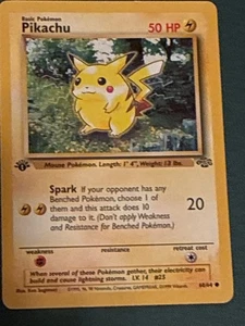 Pokemon Dschungel Pikachu 1. Edition 60/64 - Packfrisch! - Bild 1 von 11