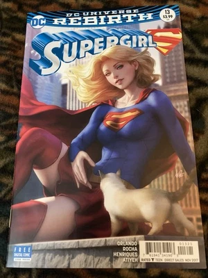 Supergirl #13 Rebirth Stanley Artgerm 1st Print Variant D.C. 2017 - Image 1 of 2