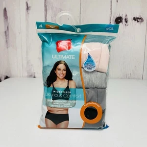 4 Pack Hanes Ultimate Brief Underwear Cool Comfort Microfiber Low Rise Size 2XL - Picture 1 of 2