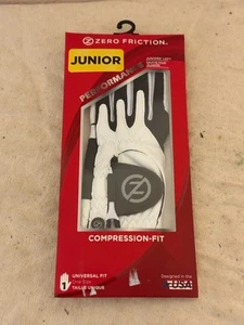 Zero Friction Junior One Size Left Hand Performance Glove White - Picture 1 of 2