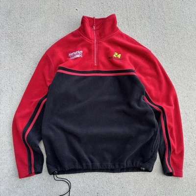 Pullover Hendricks Motorsports Jeff Gorden 24 para hombre 1/4 cremallera polar rojo M vintage Foto 1 de 4