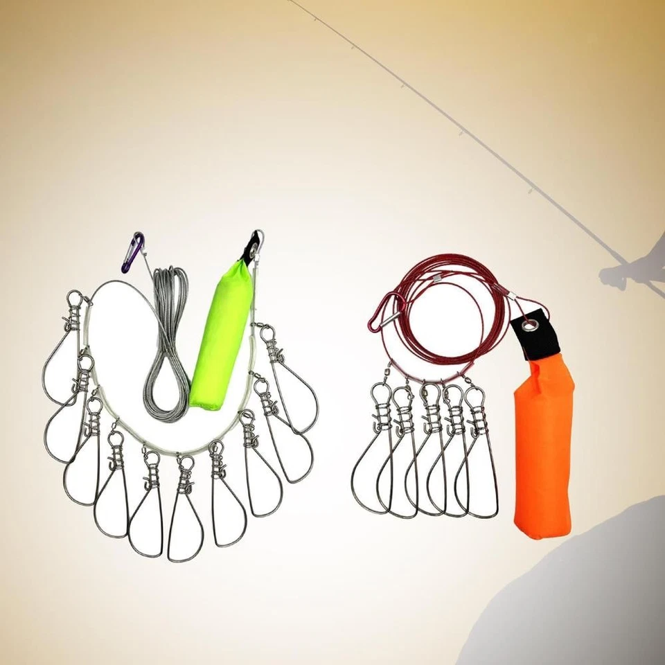 Stringer Clip de pesca Cerradura de peces vivos Exterior Resistente Portátil Cuerda de peces \ Foto 1 de 1