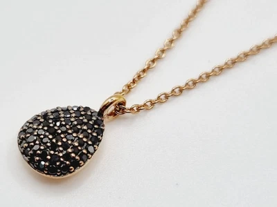 Collar colgante Links of London oro 18ct diamante negro rosa G 750 esperanza Foto 1 de 4