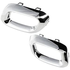 Set of 2 Bumper Face Bar Trims Molding Step Pads Rear Driver & Passenger Pair - Picture 1 of 12