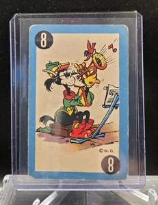 Vintage 1941 Whitman Walt Disney Giddy Goat Old Maid Card Game Mickey Mouse #8 - Picture 1 of 2