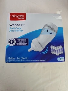 Playtex Baby VentAire 3m+ Gift Set 5 Pack 9oz Each - Picture 1 of 4
