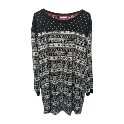 Secret Treasures Sleepwear  Black & White Soft Pajama Top Women's Large (12-14) - Image 1 of 4