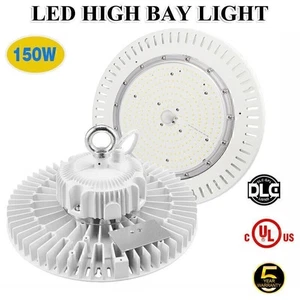 150W  UFO LED High Bay Light 21,485LM Warehouse Industrial High Bay Lighting UL - Picture 1 of 12