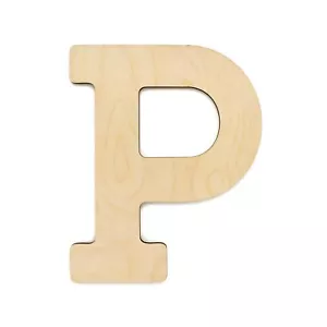 Good Wood Letter P 13 Inch Wooden Letters Wall Decor Crafts Large Letter - Picture 1 of 7
