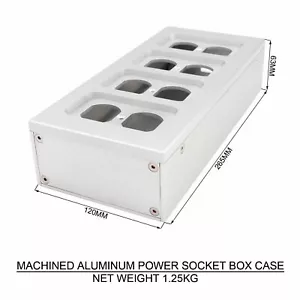 1PC POWER SOCKET CASE BOX Aluminum Alloy Electrical Outlet Chassis AUDIO DIY - Picture 1 of 4