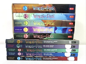 Wings Of Fire Collection Set 1-10 Paperback Soft Cover By Tui Sutherland VGUC - Picture 1 of 4