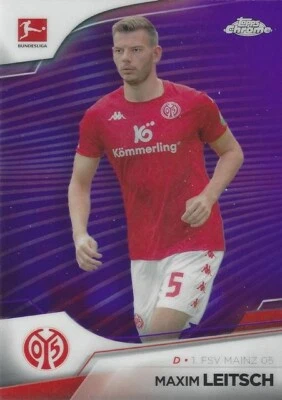 2022-23 Topps Chrome Bundesliga Soccer Cards Purple Parallel (65-70) Mainz 05 - Image 1 of 2
