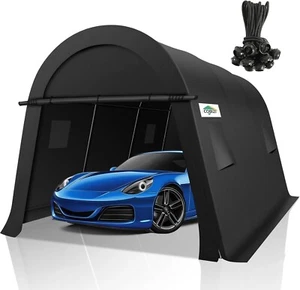 COBIZI Heavy Duty Carport 10x15ft Outdoor Storage Shed Portable Garage Canopy - Picture 1 of 10