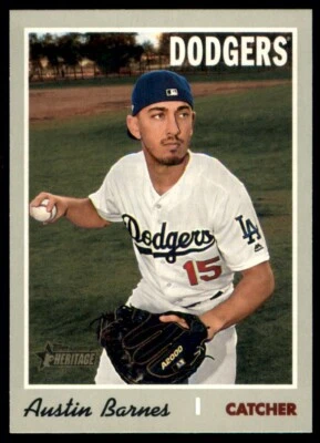 2019 Topps Heritage #597 Austin Barnes - Image 1 of 2