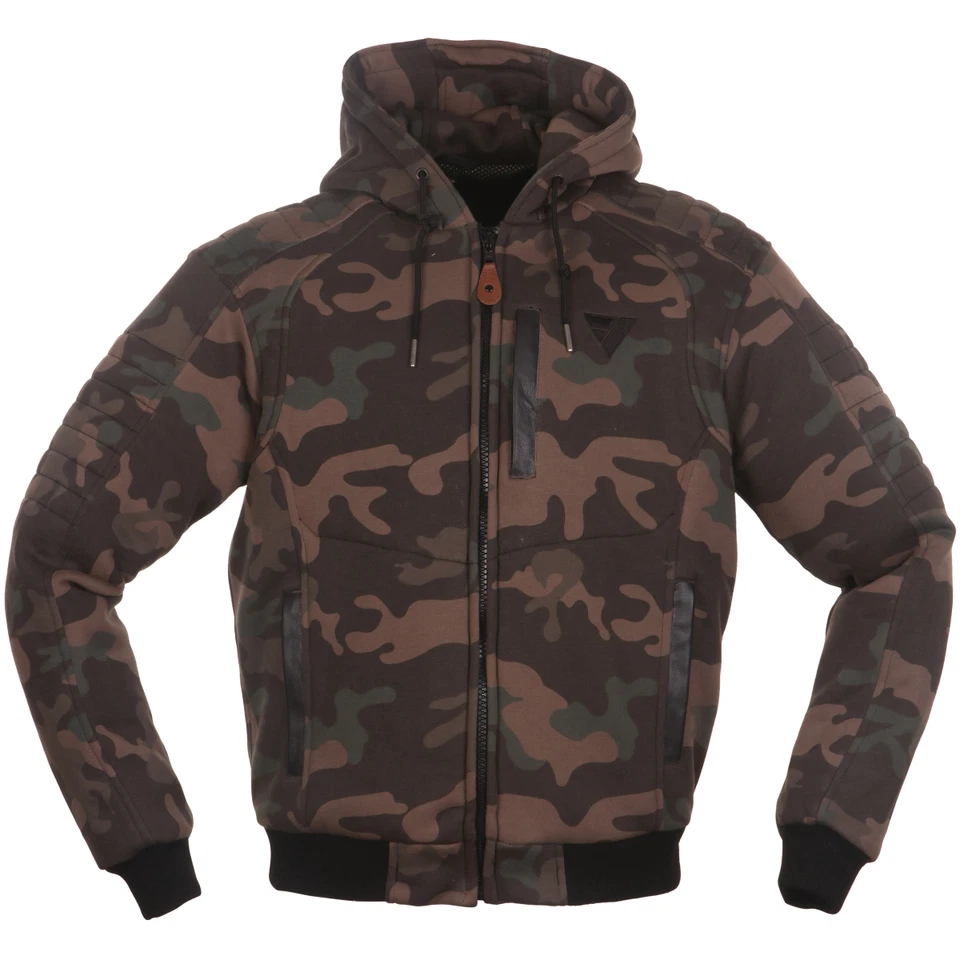 Modeka Hootch Textiljacke camouflage Motorradjacke mit Kapuze Hoodie-Jacke  - Bild 1 von 1