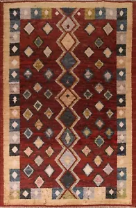 Geometric Tribal Moroccan Handmade 8'x10' Area Rug Wool Living Room Size Carpet - Picture 1 of 12