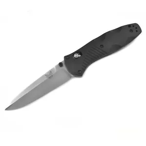 Benchmade Folding Knife Barrage Plain Edge Drop-Point Blade Handle Outdoor 580 - Picture 1 of 3