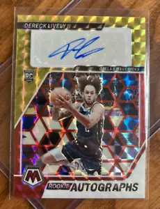 DERECK LIVELY II - RoOkiE AUTO - 2023 Mosaic #RA-LIV - RC Autographs Red/Yellow - Picture 1 of 4