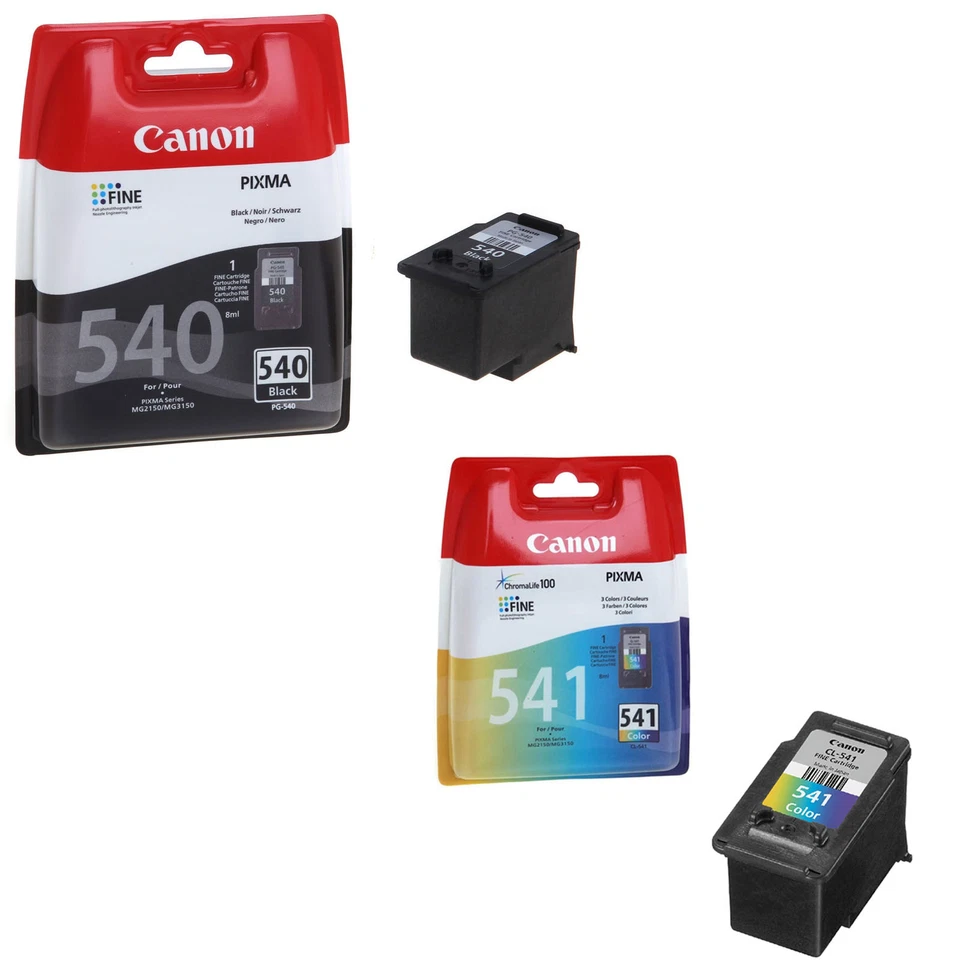 CARTUCCIA ORIGINALE CANON PG-540BK 5225B005 CL-541COL 5227B005 - Immagine 1 di 1