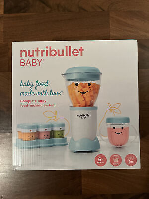 Nutribullet Baby Blender Complete Baby Food Puree System W Freezer Tray Storage • 28.50$