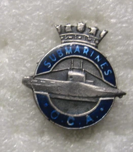 Spilla sottomarino British Royal NAVY OCA, vintage - Foto 1 di 2