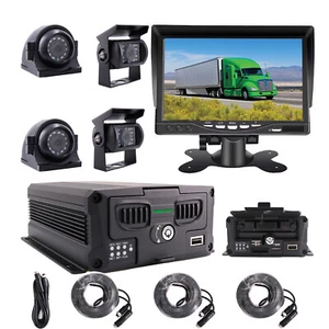 7" Screen 1080P 4TB Hard Disk Truck DVR MDVR Video Record Side Rear View Camera - Picture 1 of 8