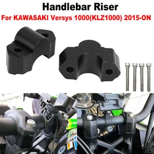 Handlebar Riser For KAWASAKI Versys 1000 KLZ1000 15+ Handle Fat Bar Mount Clamp - Foto 1 di 12
