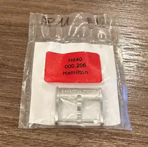 Genuine Original OEM Hamilton Steel Pin Clasp Buckle 20mm Strap H640000.206 - Picture 1 of 4