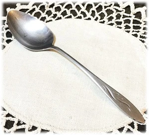 Oneidacraft Deluxe Stainless Oval Soup or Place Spoon Ember Glow Pattern Satin - Picture 1 of 3