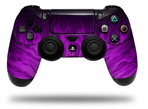 Skin for Playstation 4 Sony PS4 Controller Fire Purple - Picture 1 of 3
