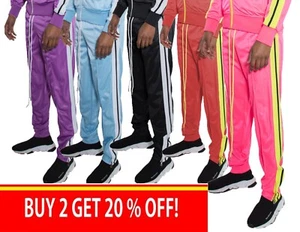 Mens Training Fitness Track Pants Stretched Casual Active Sports USA SIZE S-3XL - Picture 1 of 16