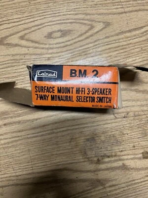 Vintage Calrad BM 2 Surface Mount Hi-Fi 3-Speaker 7-Way Monaural Selector Switch - Image 1 of 4