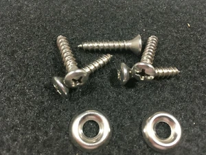 Tornillos de silla de montar - #10 - Cabezal Phillips de 1 1/4" con lavadora - Inoxidable - Paquete de 25 (F537) - Imagen 1 de 1
