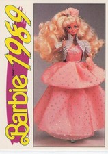 1991 Action/Panini Another First For Barbie 1989 #163Peach-Pretty Barbie K-Mart 