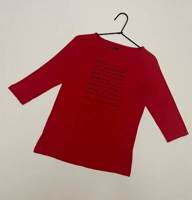 Pantalones de mezclilla para mujer VALENTINO manga 3/4 ciudades rojo mezcla de algodón talla L Foto 1 de 4