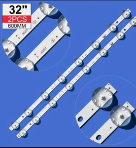 2pcs 8LED 60CM LED Strips for LG 32LJ510U SSC_32LJ61_HD S SSC_32LJ61_HD_8LED - Imagen 1 de 7