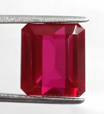 Elegant 16-17 Ct Red Ruby  Emerald Cut EGL Faceted From Burma Loose Gemstone JNH - Image 1 of 4