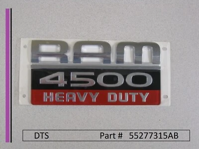 Nueva calcomanía original con emblema de alta resistencia Dodge Ram 4500 55277315AB Foto 1 de 2