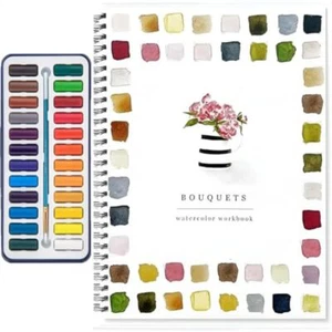 Mit Bürste Aquarell-Arbeitsbuch Für Kinder Erwachsene Jugendliche - Bild 1 von 20