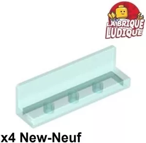 Lego 4x Panel Panneau 1x4x1 bleu clair transparent/trans light blue 30413 NEUF - Imagen 1 de 1
