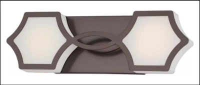 Minka Lavery 2912-281-L Luz LED Baño 24W Harvard Court Bronce Vidrio Grabado Foto 1 de 4