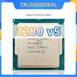 Intel Xeon E3-1280 v5 SR2CL SR2LC 3.7GHz 4C/8T 8MB 80W LGA1151 CPU for C232/C236 - Picture 1 of 1