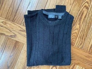 Men's Oscar de la Renta Gray Crewneck Sweater, Size XL Extra Large - Picture 1 of 4