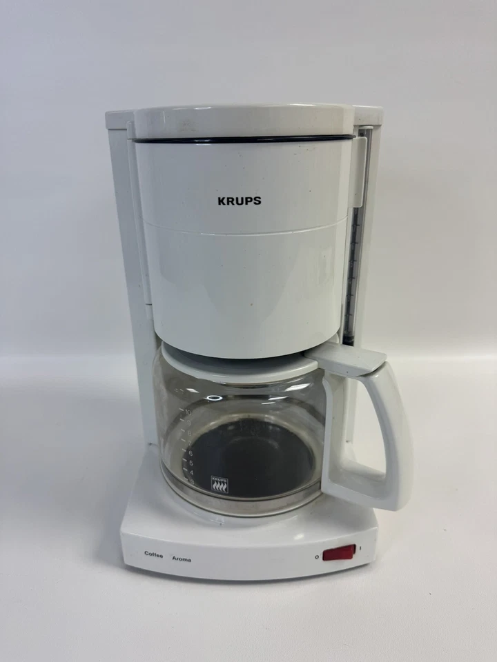 Vintage KRUPS Compact Aroma 10 Cup 50 oz. Coffee Maker Type 130A White - Image 1 of 4