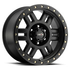 Vision Off-Road 16x8 Wheel Matte Black 398 Manx 6x5.5 0mm Aluminum Rim Mitsubishi Montero