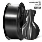 SUNLU Shiny Metallic PLA + Silk Thread No Constipation 1KG/2.2LBS Coil Black